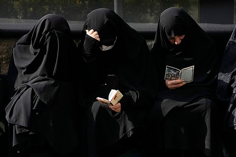 Iranian women during mourning ceremony